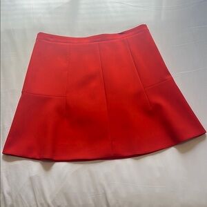 J. Crew Orange Mini A-Line Skirt Cocktail